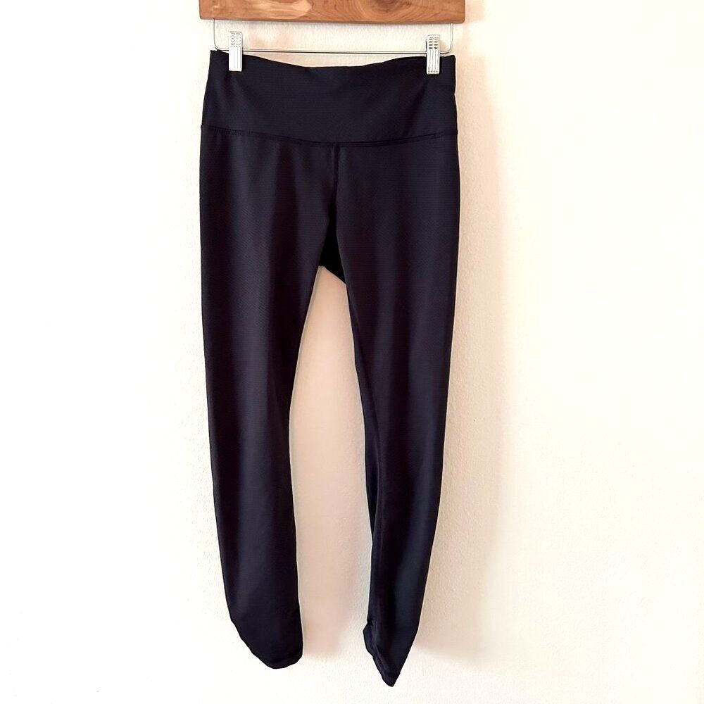 Prana Leggings Women's S Charcoal Textured Yoga Running Athletic Scrunched‎